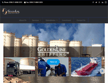 Tablet Screenshot of goldenlineshipping.com